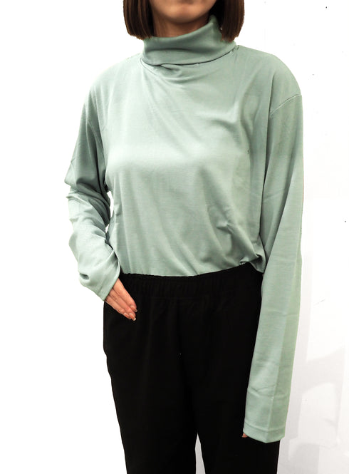 C/O. 尾州ウールハイネックカットソー/Bishu wool high neck T-shirt